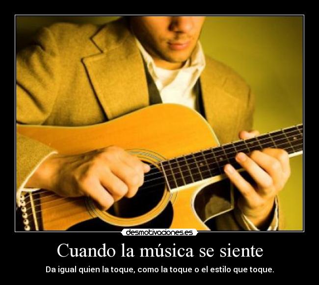 Cuando la música se siente -