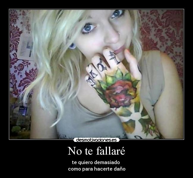 No te fallaré - 