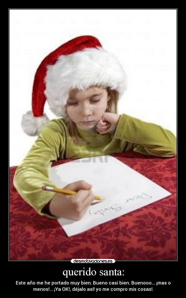 querido santa: - 