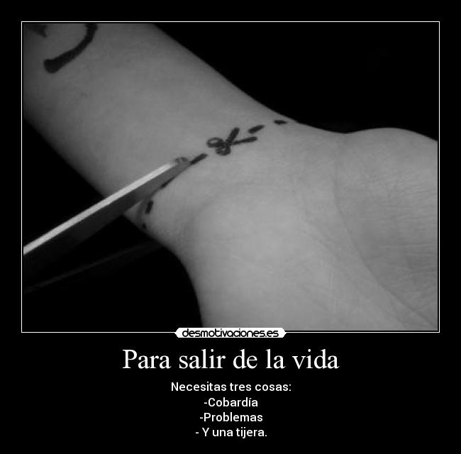 Para salir de la vida - 
