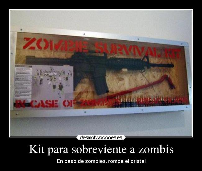 Kit para sobreviente a zombis -