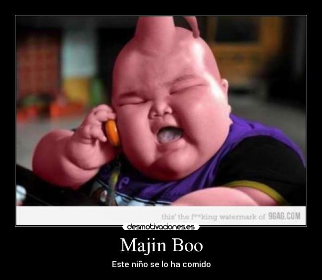 carteles dragon ball majin boo desmotivaciones