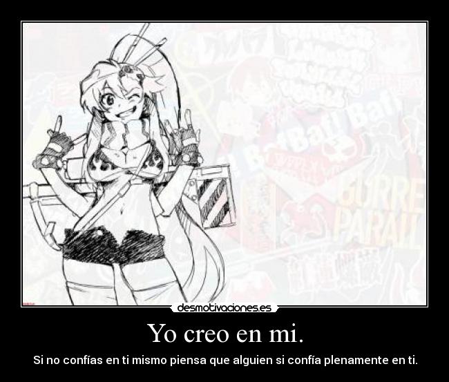 carteles yoko gurren lagann que serie mas parida pero que enganchado desmotivaciones