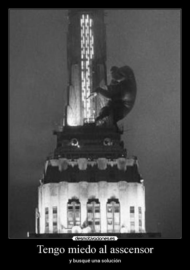 carteles miedo king kong desmotivaciones