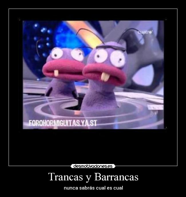 Trancas y Barrancas - nunca sabrás cual es cual