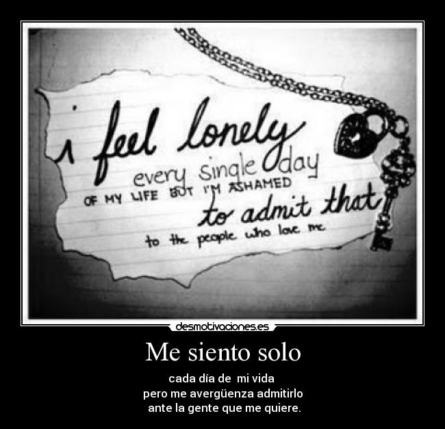 Me siento solo -