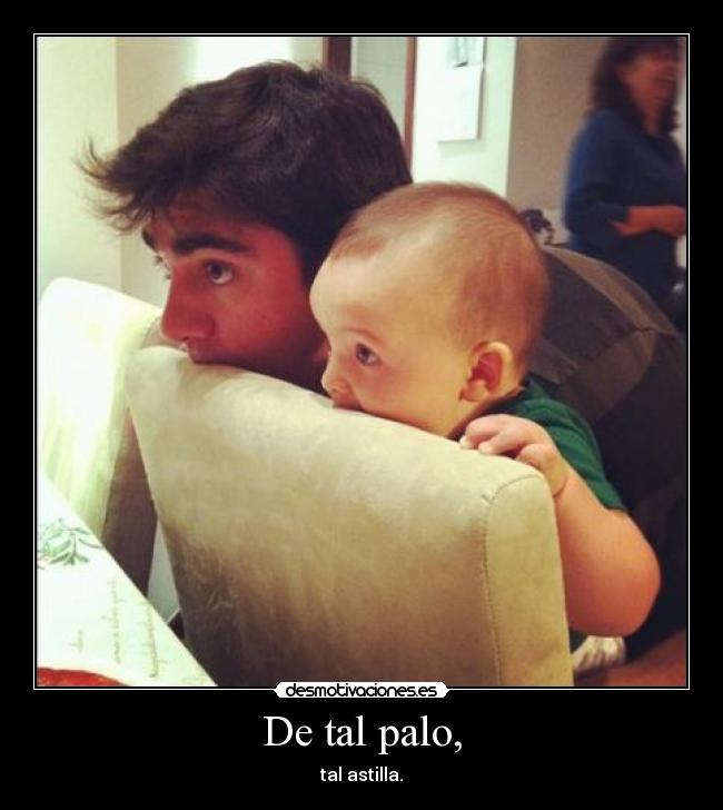 De tal palo, - tal astilla.