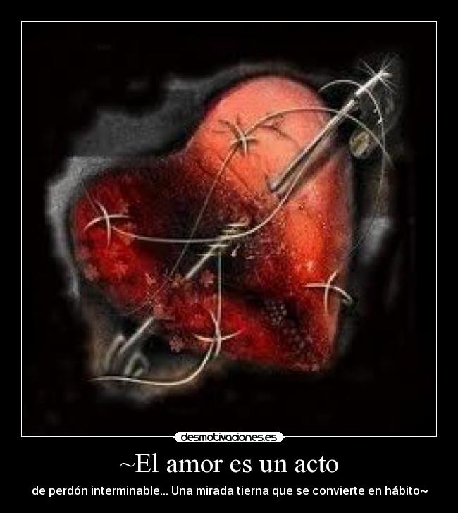 ~El amor es un acto - de perdón interminable... Una mirada tierna que se convierte en hábito~