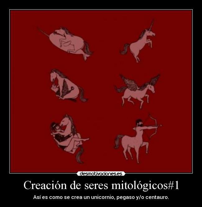 carteles seres mitologicos como crean desmotivaciones