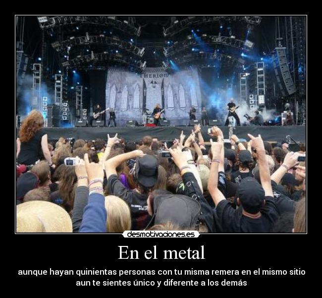 En el metal -
