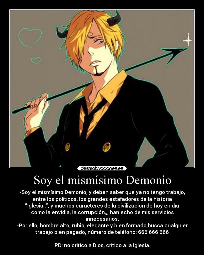 Soy el mismísimo Demonio - 