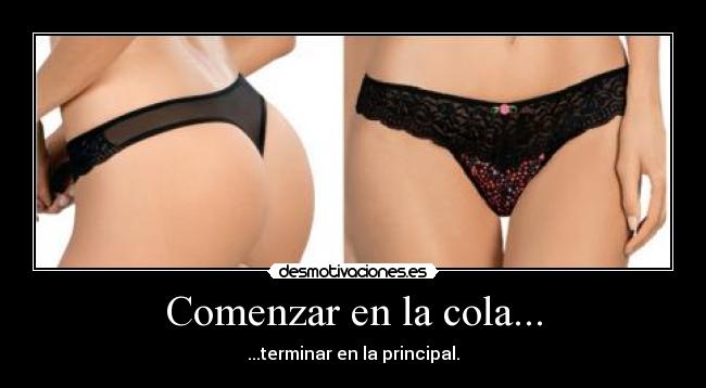 Comenzar en la cola... - ...terminar en la principal.