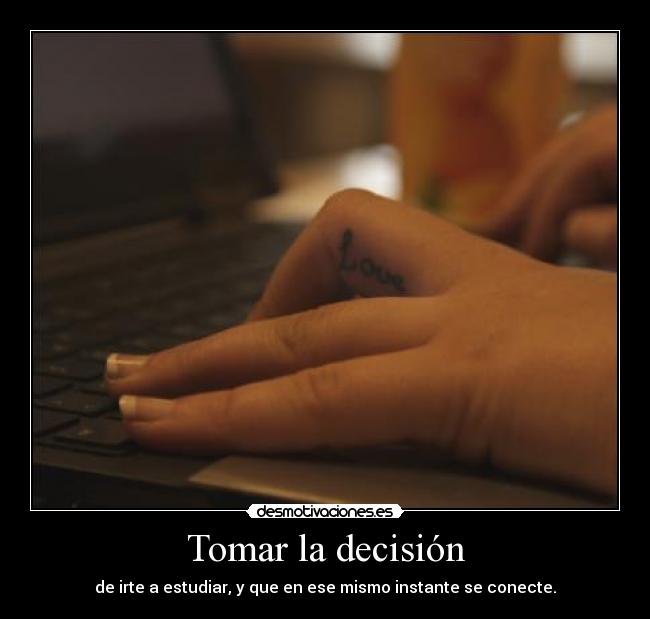 Tomar la decisión - 