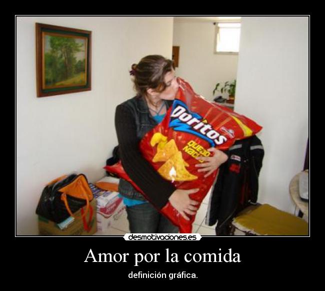 Amor por la comida - definición gráfica.