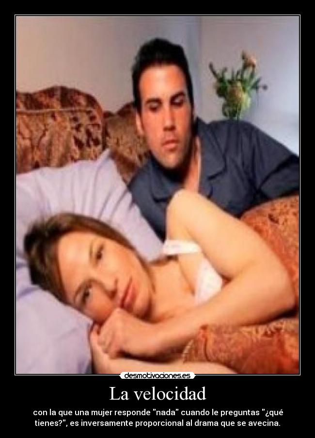 La velocidad -