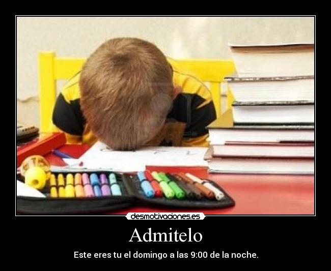 Admitelo - Este eres tu el domingo a las 9:00 de la noche.