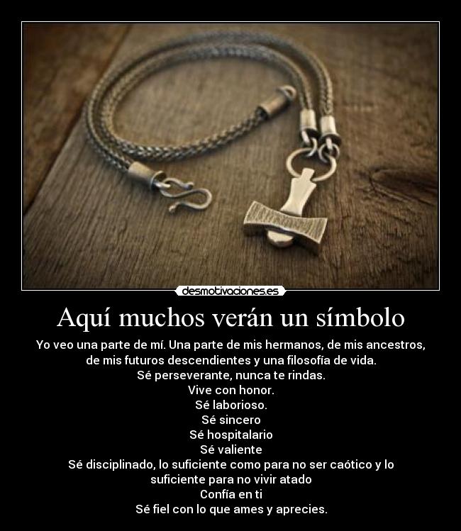 Aquí muchos verán un símbolo - 