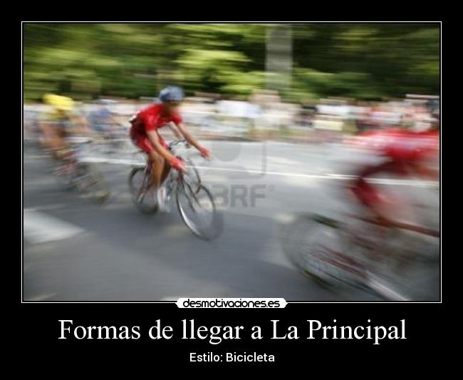 Formas de llegar a La Principal -