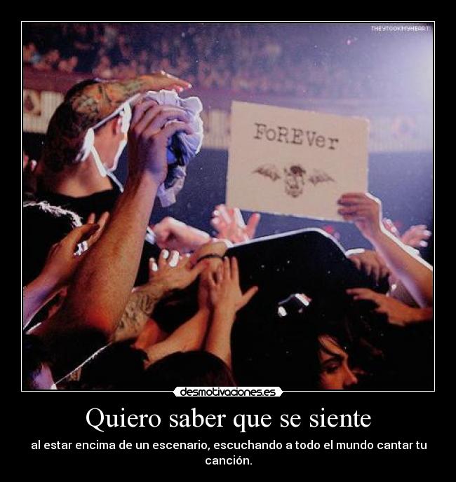 Quiero saber que se siente - 