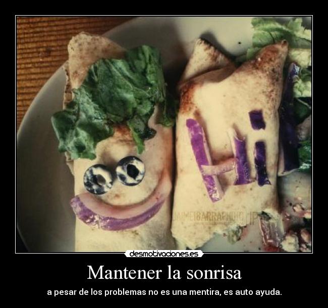 Mantener la sonrisa -