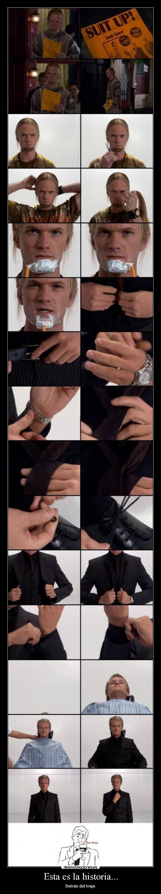 Esta es la historia... - Detrás del traje.
