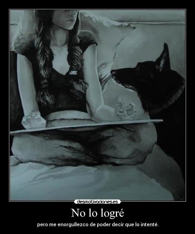 No lo logré -