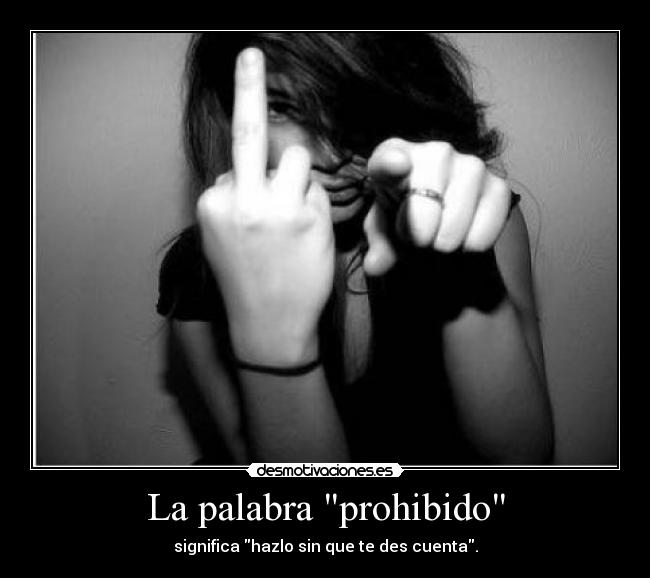 La palabra prohibido - 
