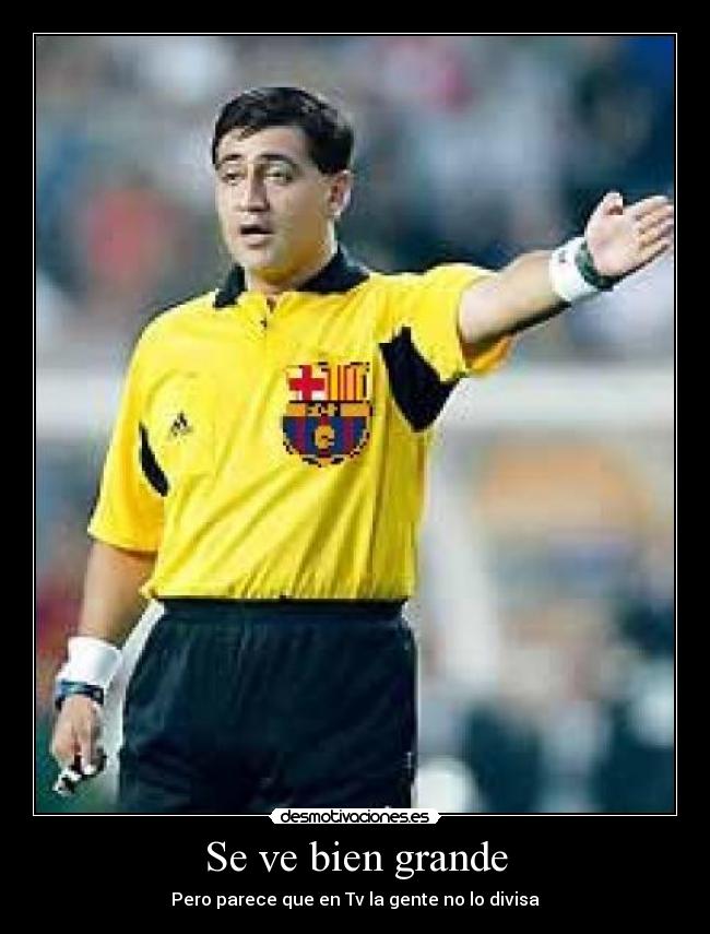 Se ve bien grande - Pero parece que en Tv la gente no lo divisa