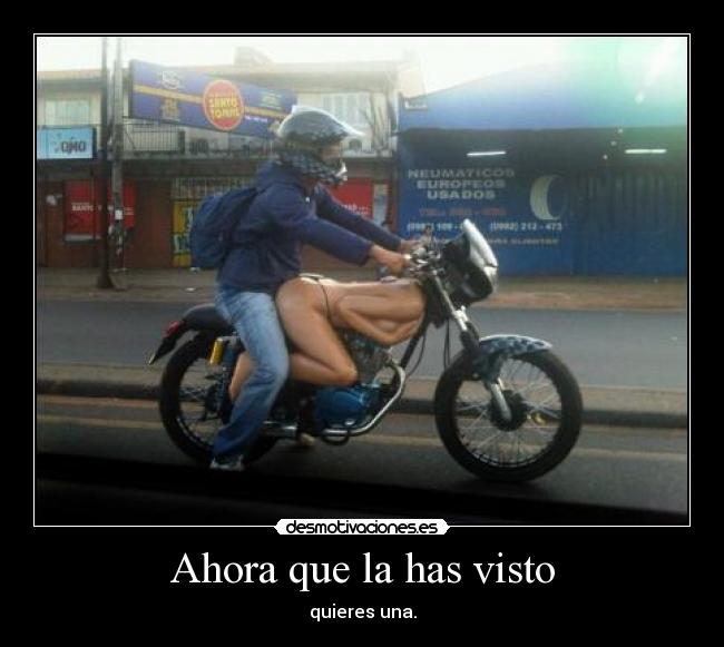 carteles moto mujer motociclista desmotivaciones