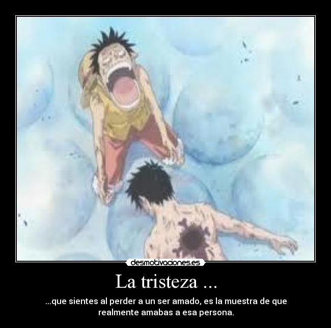 La tristeza ... - 
