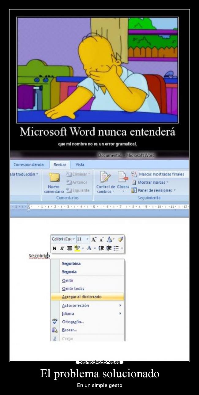 El problema solucionado - En un simple gesto