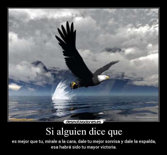 Si alguien dice que -