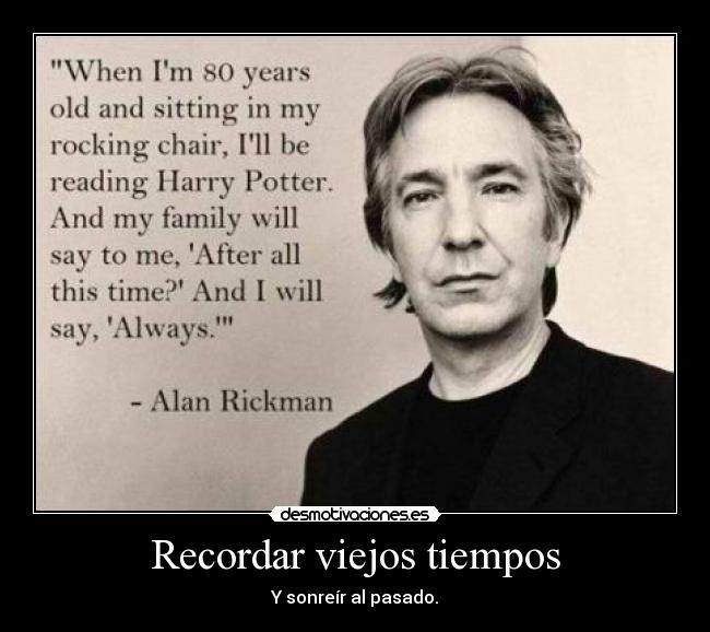 carteles alan rickman harry potter desmotivaciones