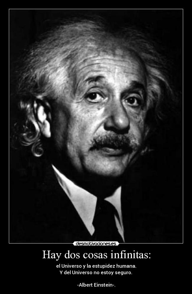 carteles frase einstein desmotivaciones