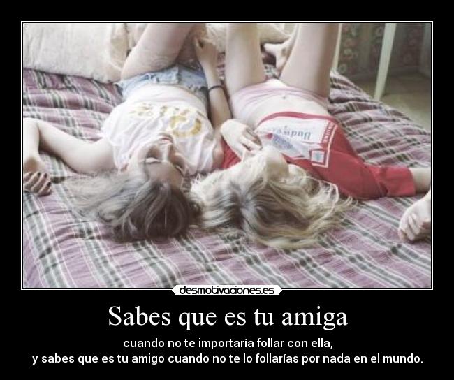 carteles amiga amigo follada desmotivaciones