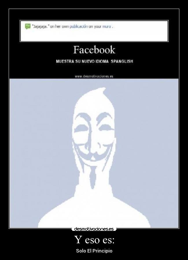Y eso es: - Solo El Principio