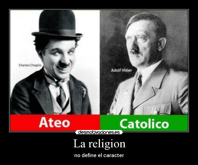 carteles religion religion define caracter desmotivaciones