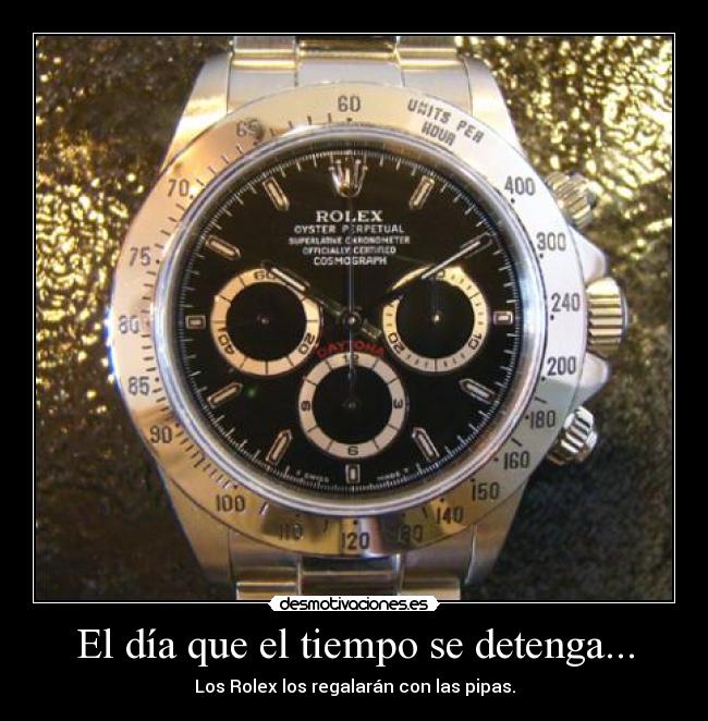 El día que el tiempo se detenga... -