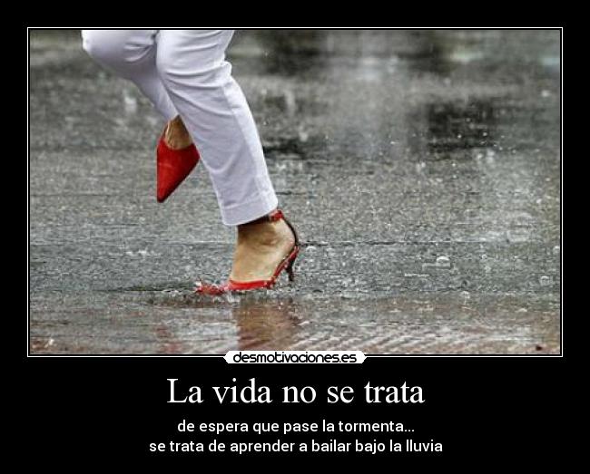 La vida no se trata -