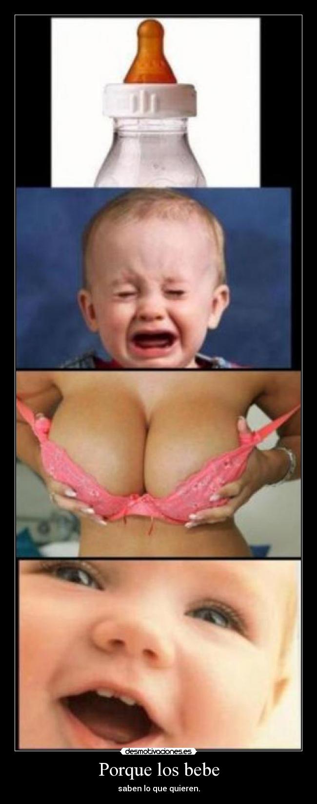 carteles bebe teta tetero desmotivaciones
