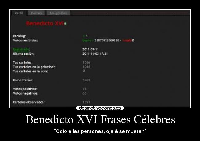 carteles frases benedictoxvi kkk frases celebres desmotivaciones