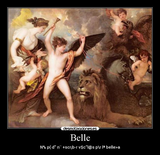 Belle - N% p(·d n¨ +scr¡b-r v$cl@s p\r lª belle>a