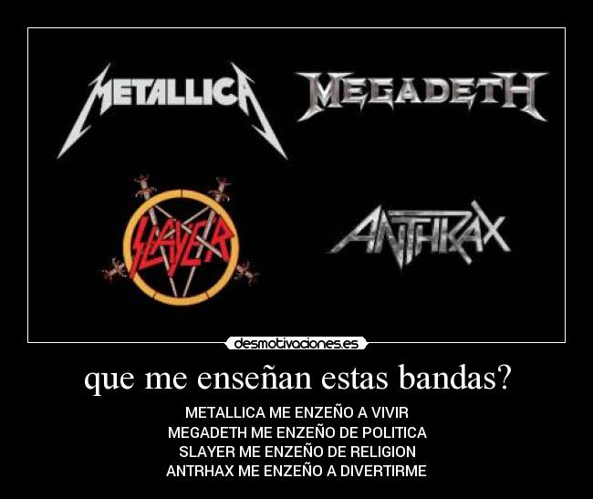 que me enseñan estas bandas? -