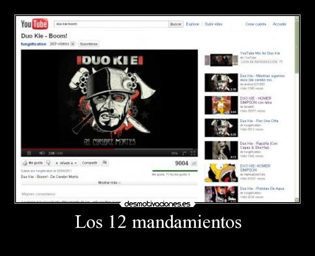 Los 12 mandamientos - 