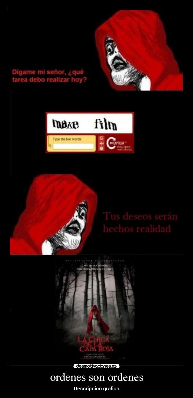 ordenes son ordenes - Descripción grafica