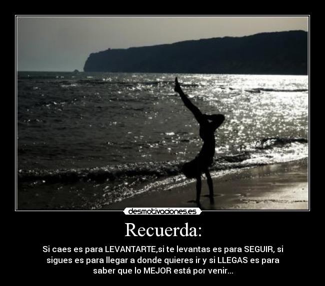 Recuerda: -
