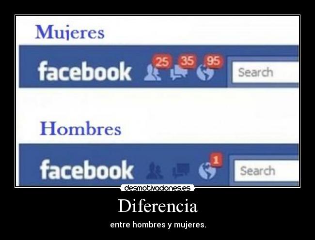 Diferencia - entre hombres y mujeres.