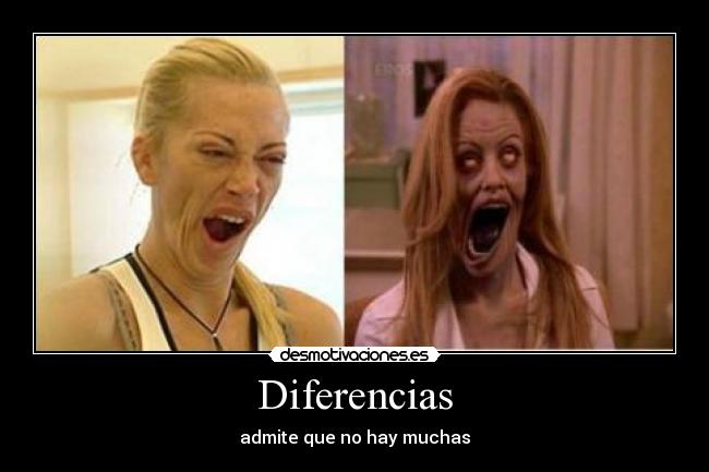 Diferencias - admite que no hay muchas