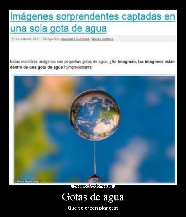 Gotas de agua -