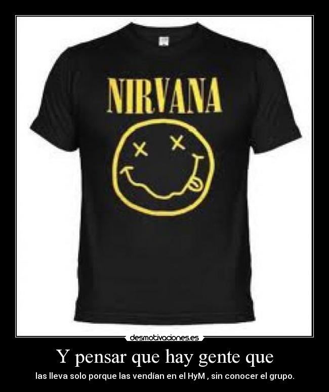 carteles camiseta nirvana desmotivaciones